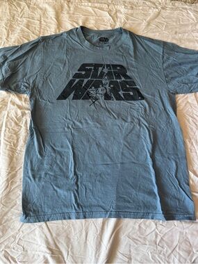 Star Wars Short Sleeve Tee in Slate Blue with Black Logo